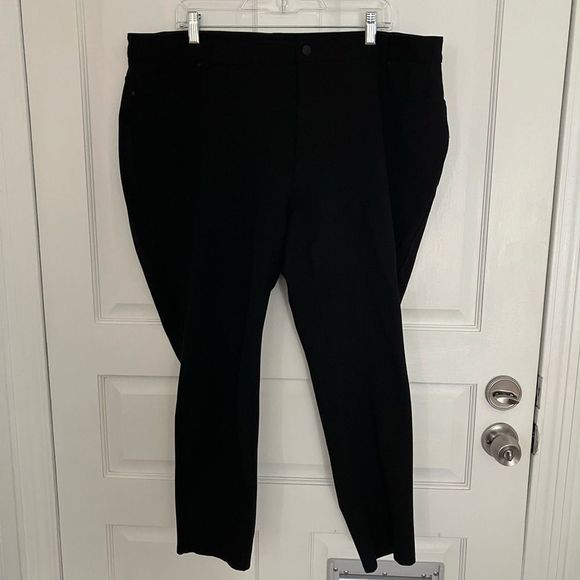 DKNY Jeans Brand Black Ponte Pants With Back Pockets Size 2X - Picture 4 of 10
